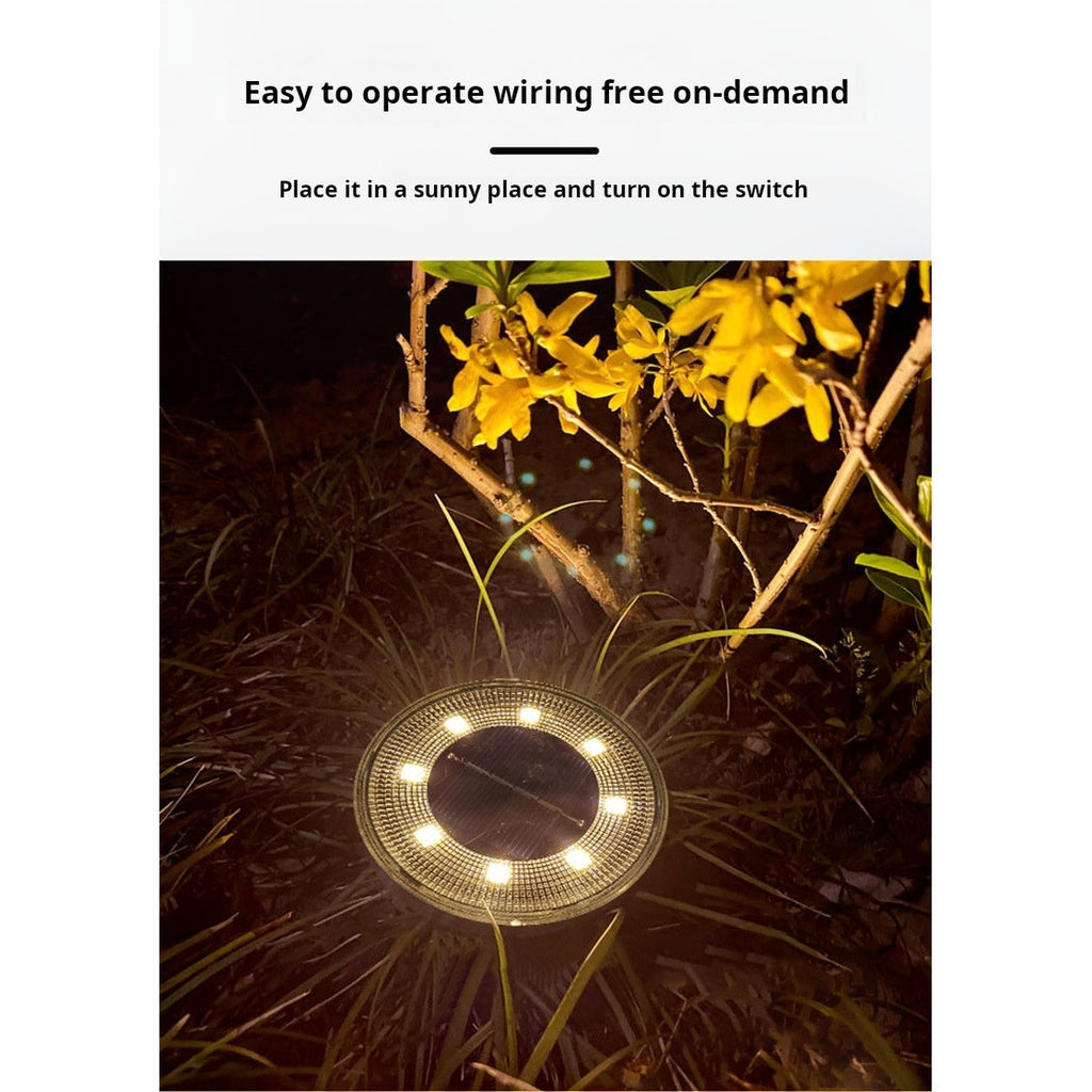 Solar Lights Garden Setting