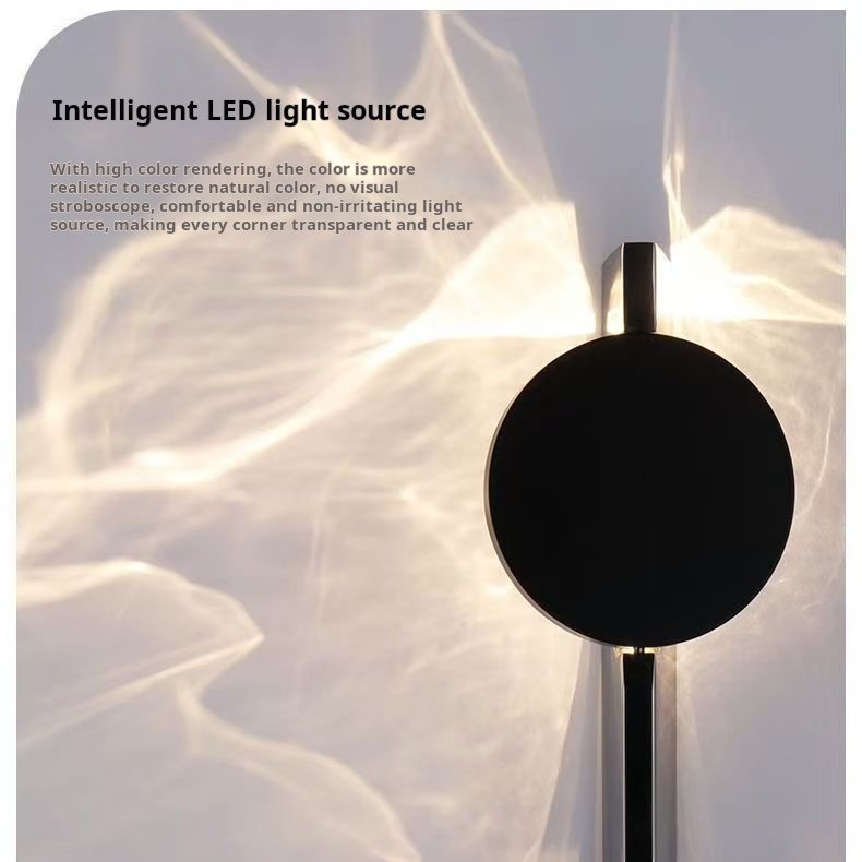 Wave LED wall lamp intelligent LED light source details
