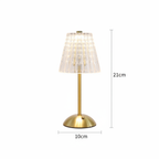 Crystal Small Table Lamp - Dimensions Diagram