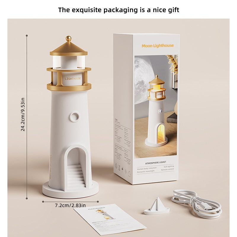 LLNL007 Moonlight Lighthouse Projector Night Light