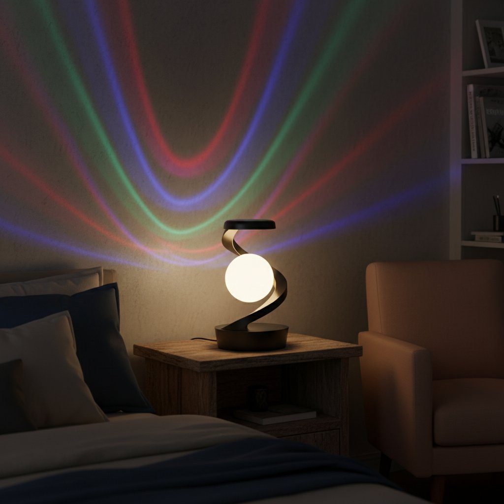 Floating Lamp as Bedside Night Light