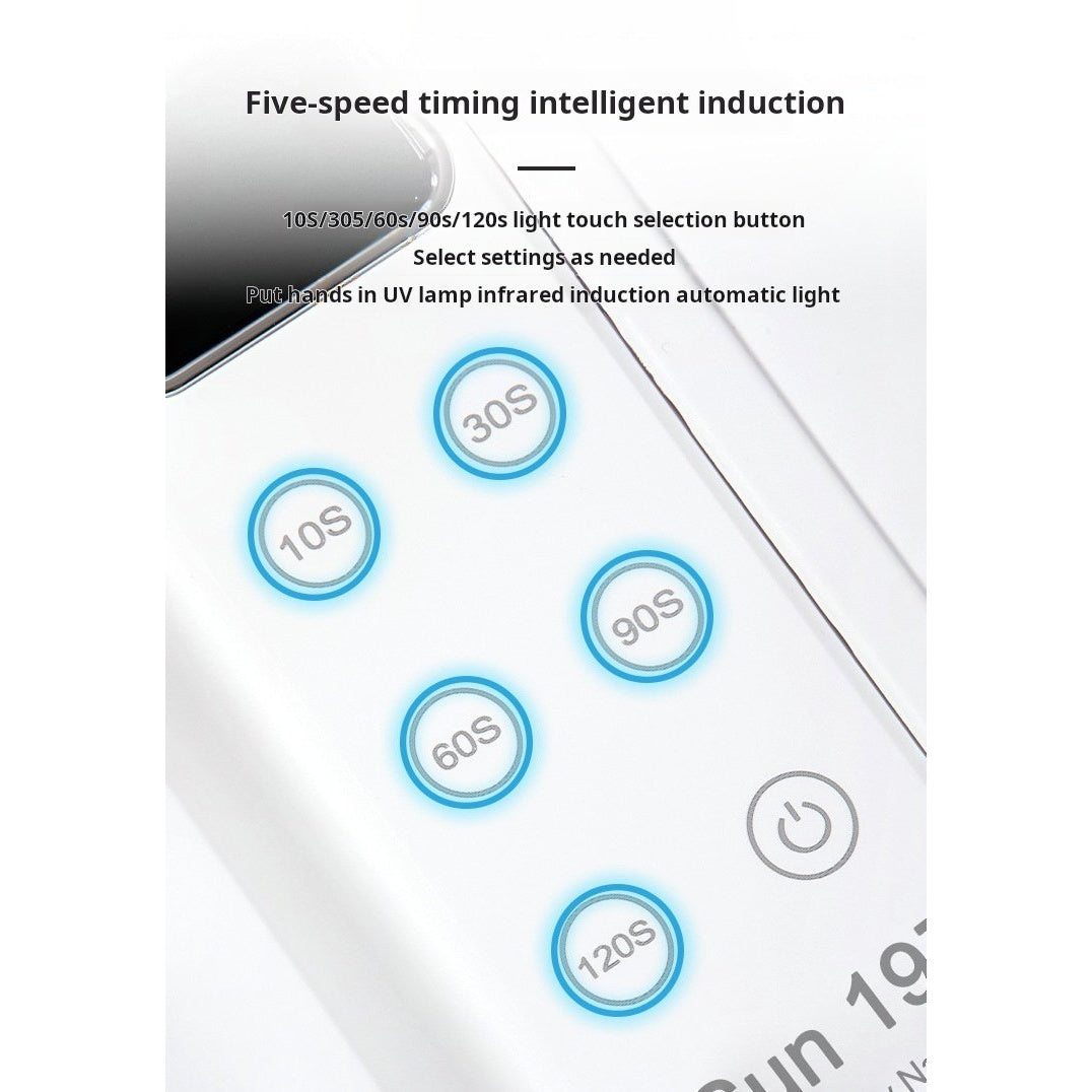UV nail lamp timer controls