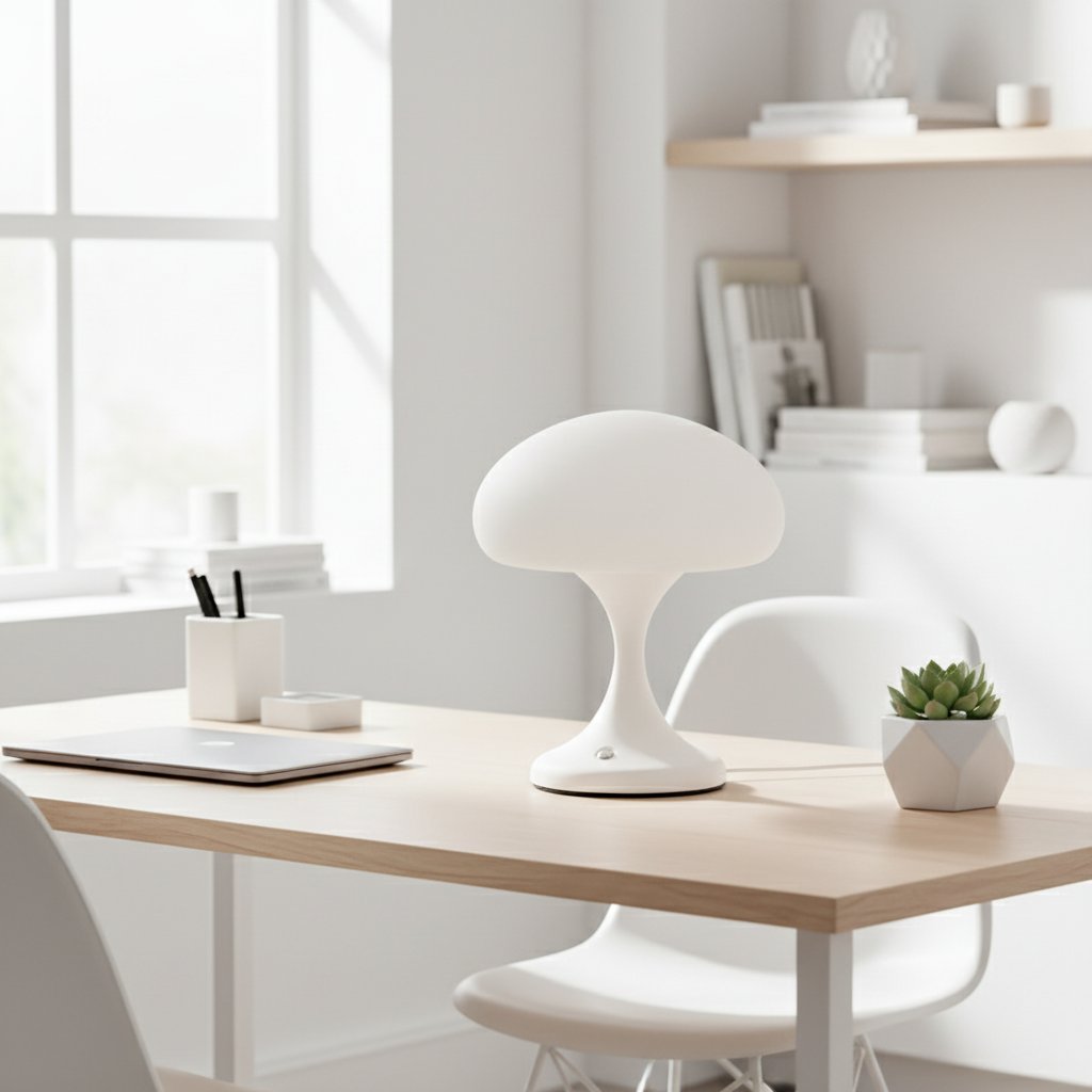 Rechargeable jellyfish lamp home office desk - elegant workspace lighting
