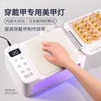 UV LED nail lamp with hand pillow in use