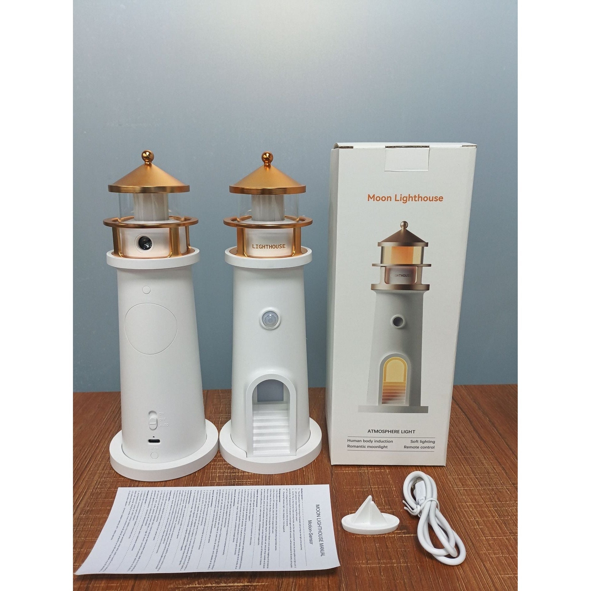 LLNL007 Moonlight Lighthouse Projector Night Light