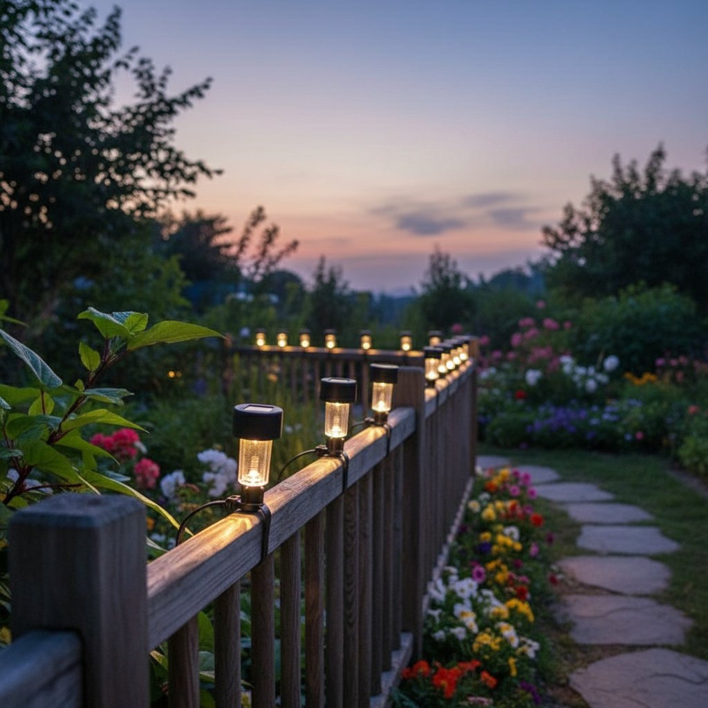 Solar Waterproof Cable Tie Lights — Outdoor Garden Pool Fence Deck