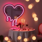 LED Heart Mirror Romantic Dinner Setting – LLML002