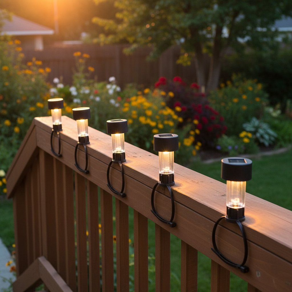 Solar Waterproof Cable Tie Lights — Outdoor Garden Pool Fence Deck