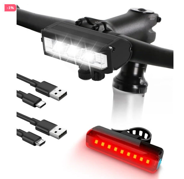 High-Lumen USB Rechargeable Bicycle Light