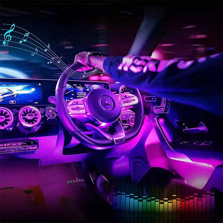 Car Atmosphere Footwell Lights - RGB with Remote & Music Sync