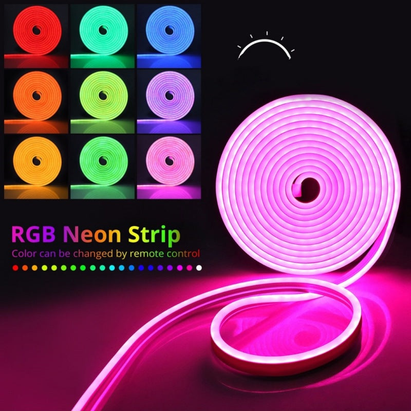 5m USB Neon LED Strip – 5V Plug-and-Play