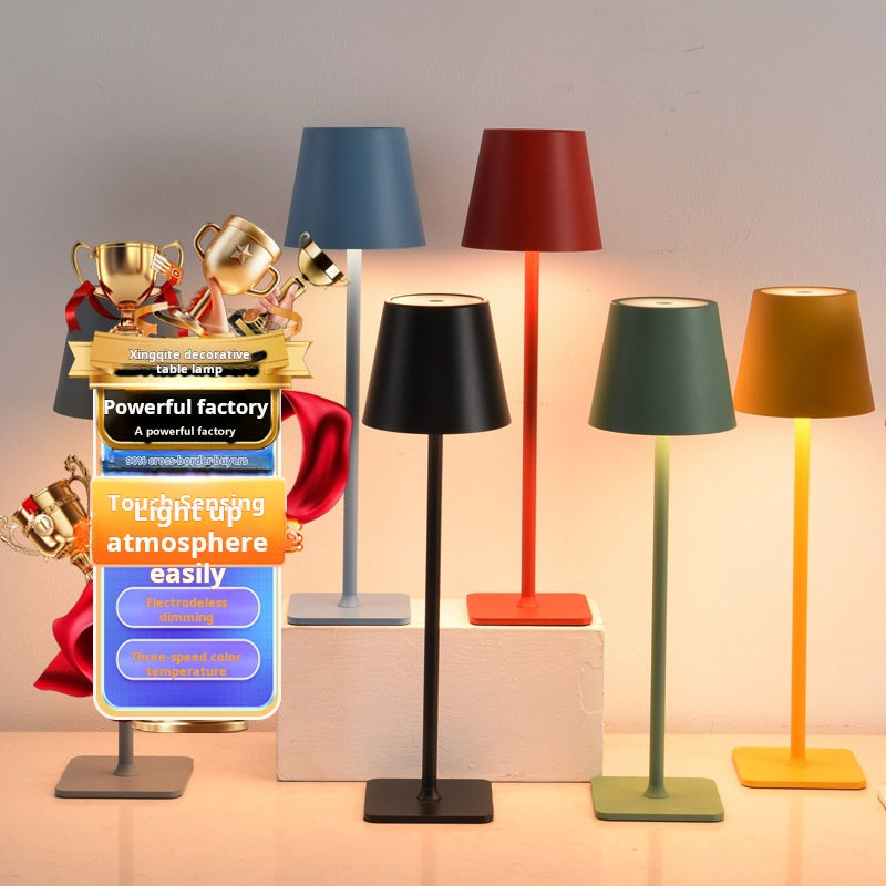 Portable Rechargeable Metal Table Lamp