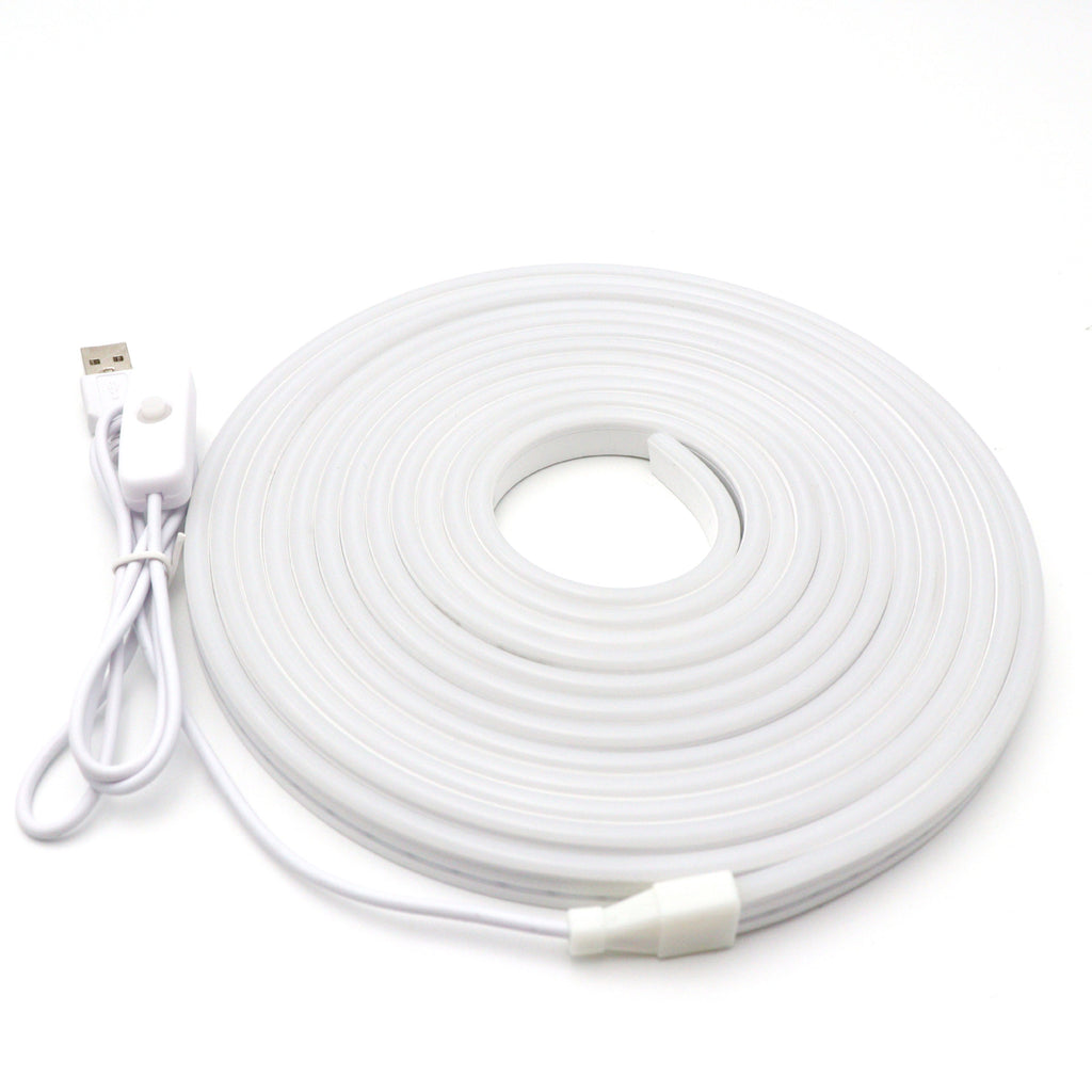 5m USB Neon LED Strip – 5V Plug-and-Play