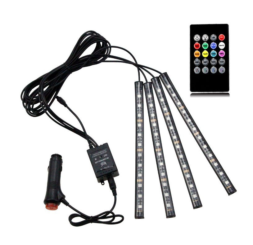 Car Atmosphere Footwell Lights - RGB with Remote & Music Sync