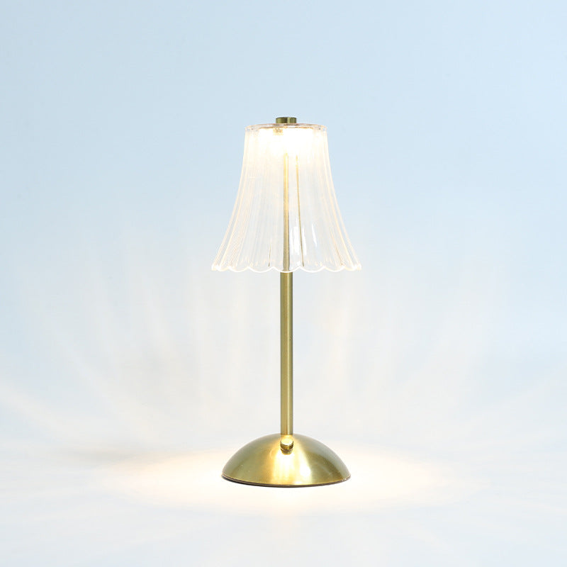 Crystal Small Table Lamp - Rechargeable Touch Night Light