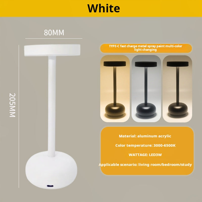 Cordless Metal LED Table Lamp