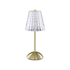 Crystal Small Table Lamp - Rechargeable Touch Night Light