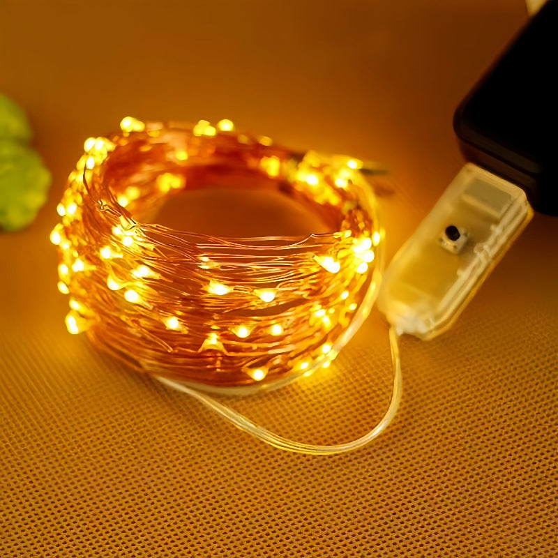 200 Copper-Wire Fairy Lights lights with 8 modes + Solar panel