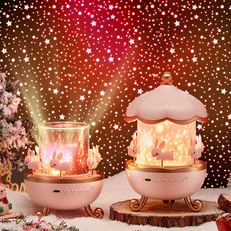 Starry Sky Light Projector — Galaxy Ambient Night Light with Music & Bluetooth