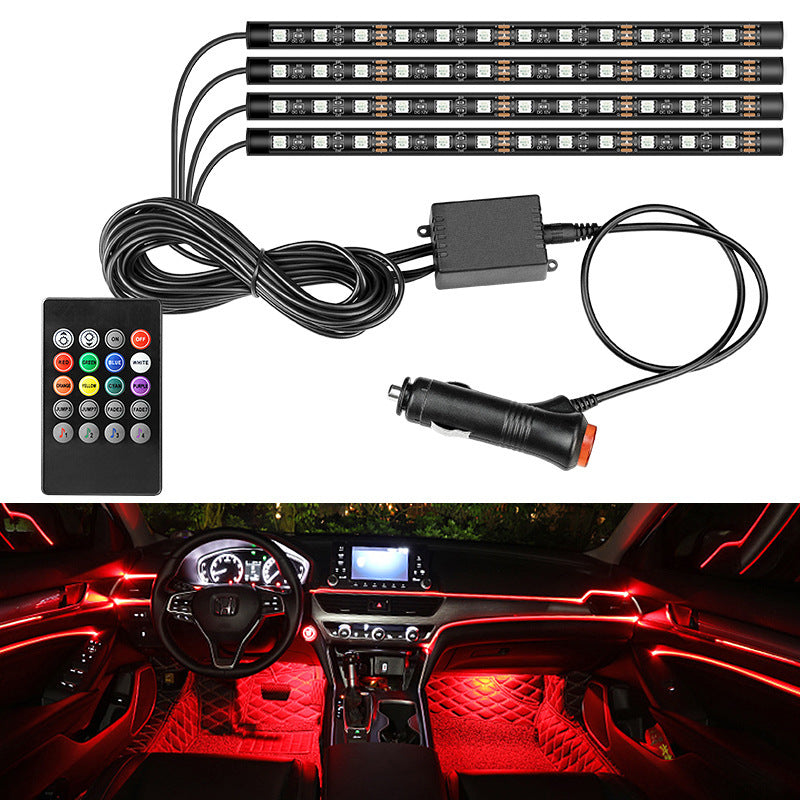 Car Atmosphere Footwell Lights - RGB with Remote & Music Sync