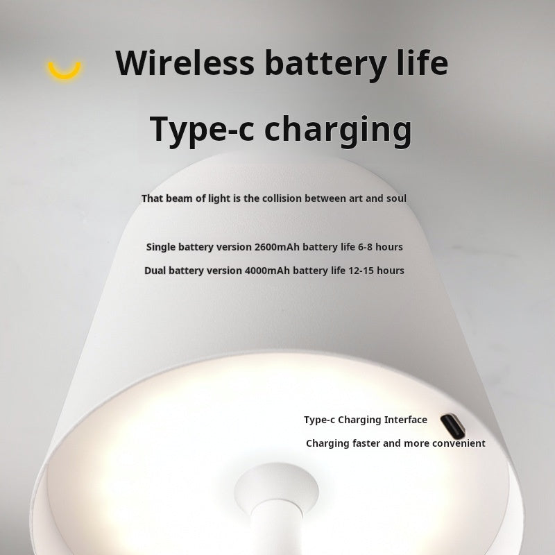 Portable Rechargeable Metal Table Lamp