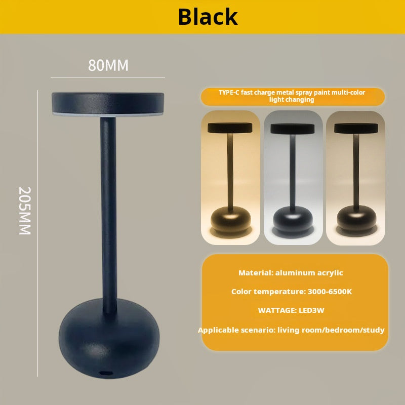 Cordless Metal LED Table Lamp