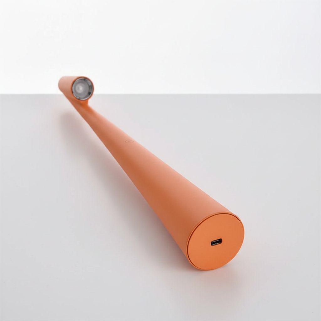 Rechargeable LED Night Light - Orange - Infographic Usbc