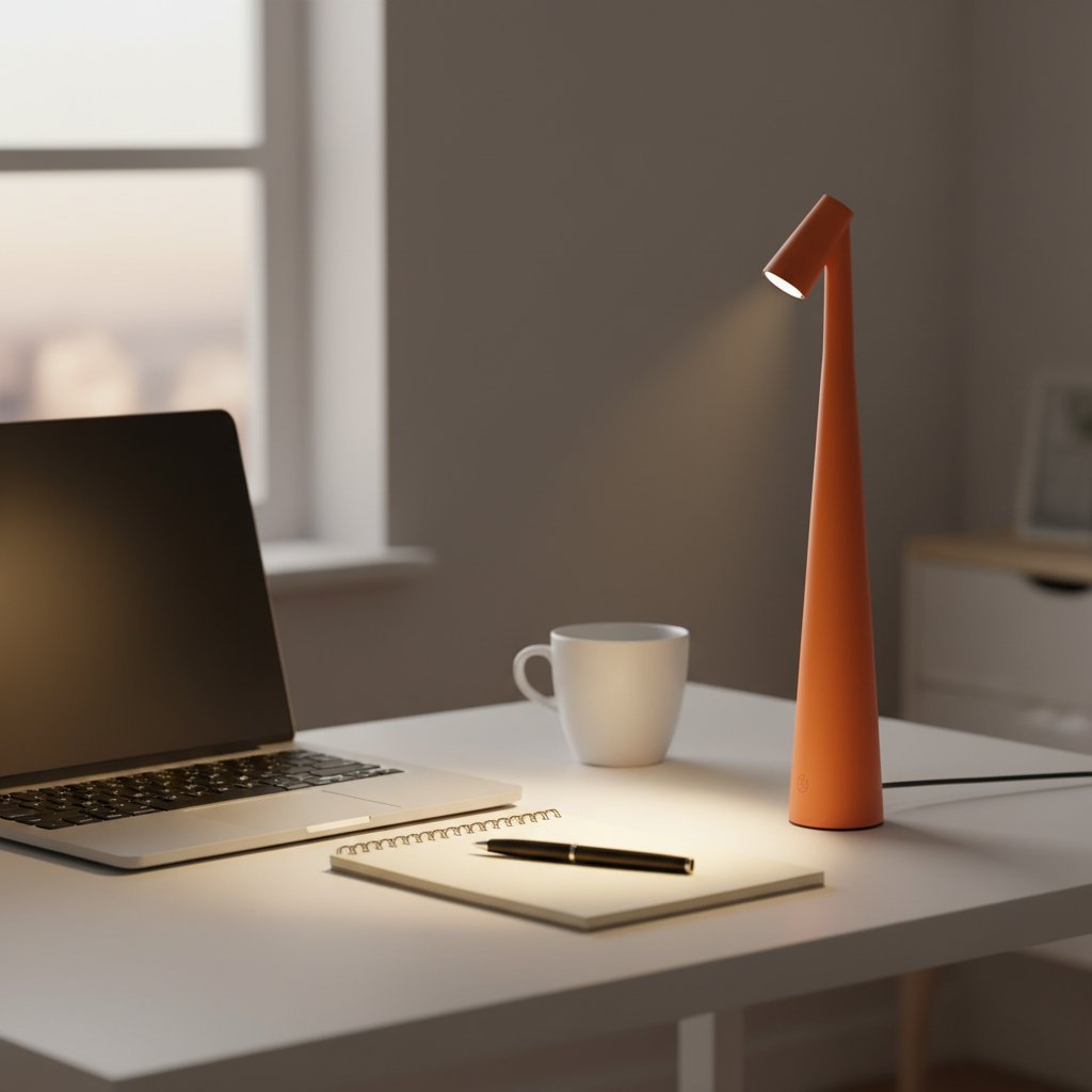 Rechargeable LED Night Light - Orange - Lifestyle Workspace
