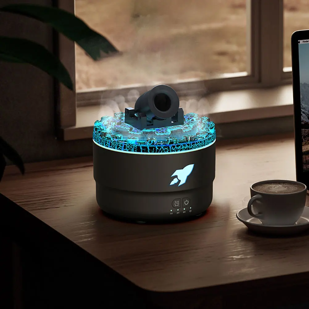 Aromatherapy Flame Humidifier with RGB Lights
