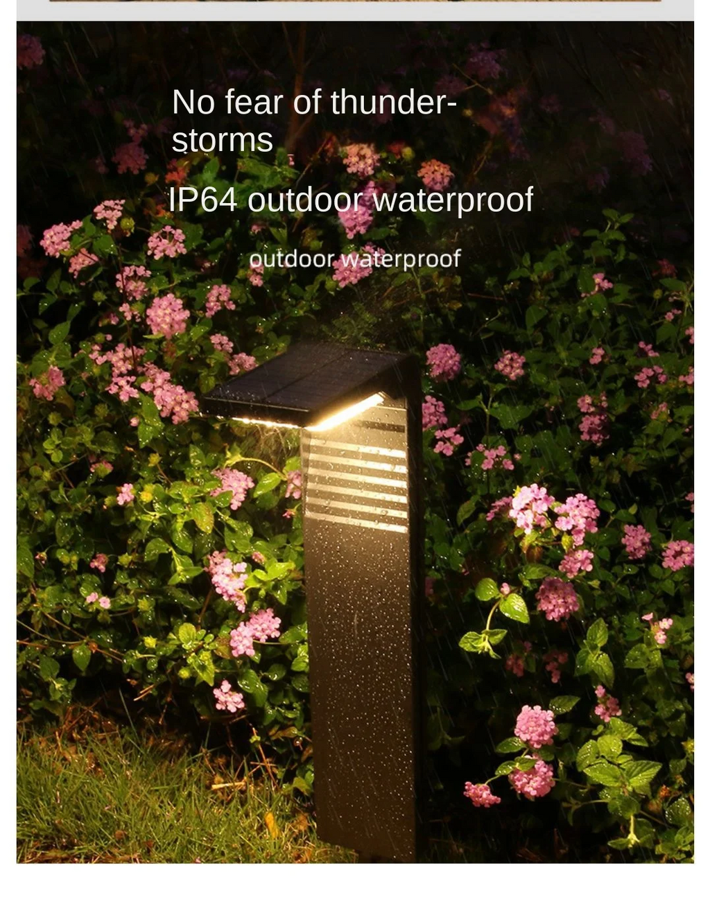 Dual Color LED Solar Garden Light