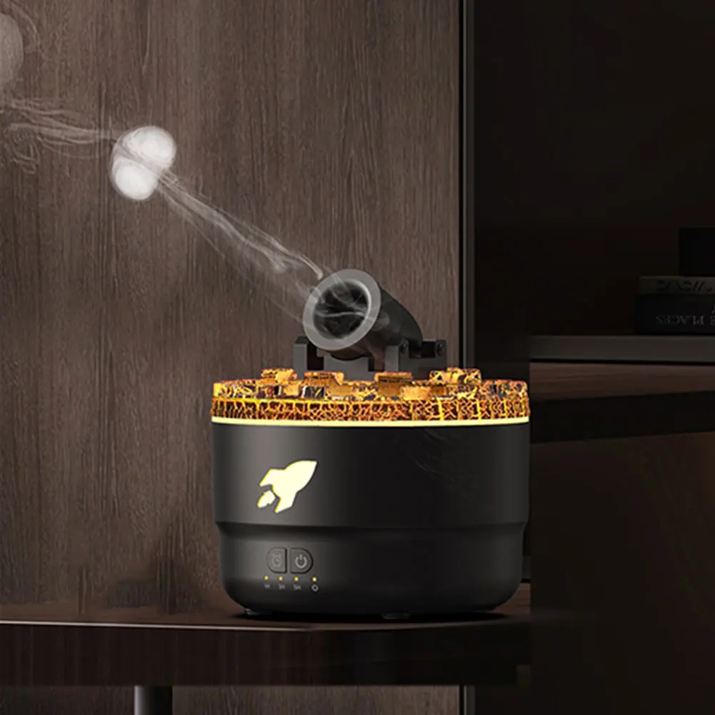 Aromatherapy Flame Humidifier with RGB Lights