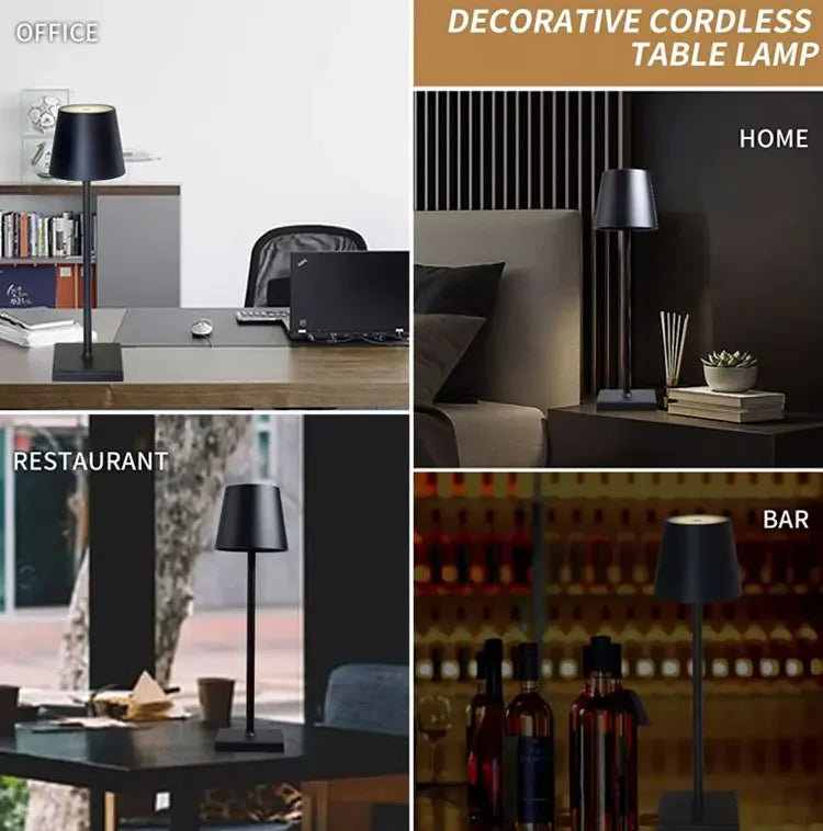 Portable Rechargeable Metal Table Lamp