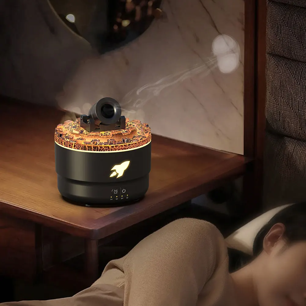 Aromatherapy Flame Humidifier with RGB Lights
