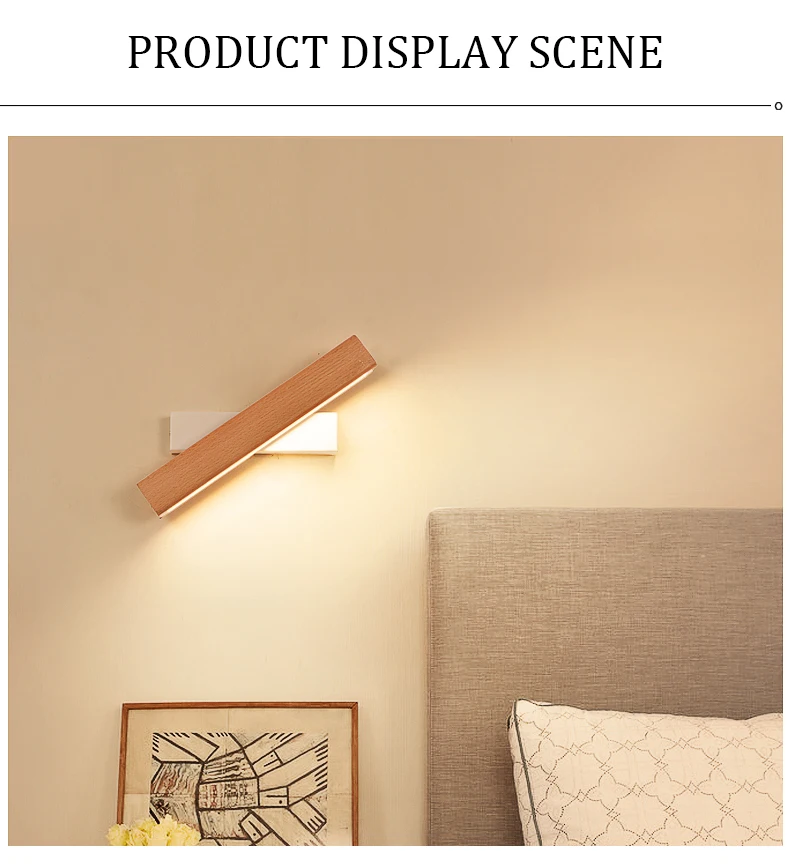 Nordic Rotating LED Wall Lamp – 360° Adjustable