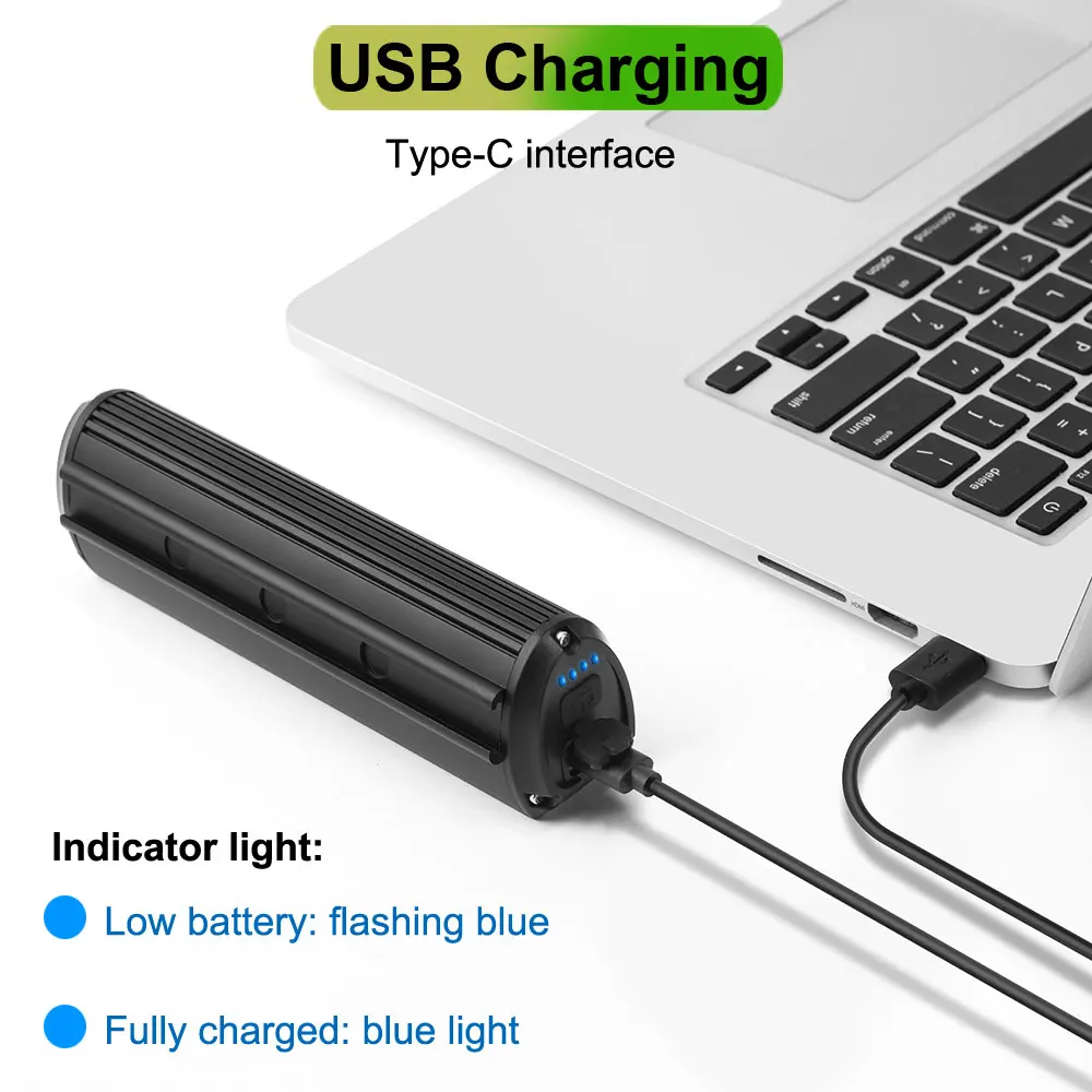 High-Lumen USB Rechargeable Bicycle Light