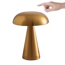 Metallic Mushroom LED Table Lamp