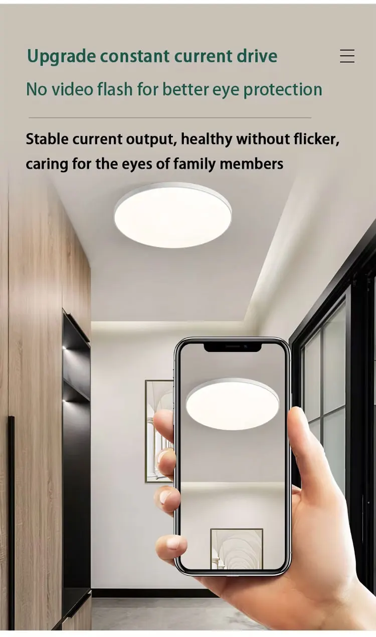 Ultra-Slim Waterproof LED Ceiling Light