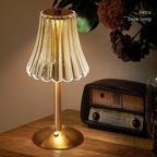 Crystal Small Table Lamp - Rechargeable Touch Night Light
