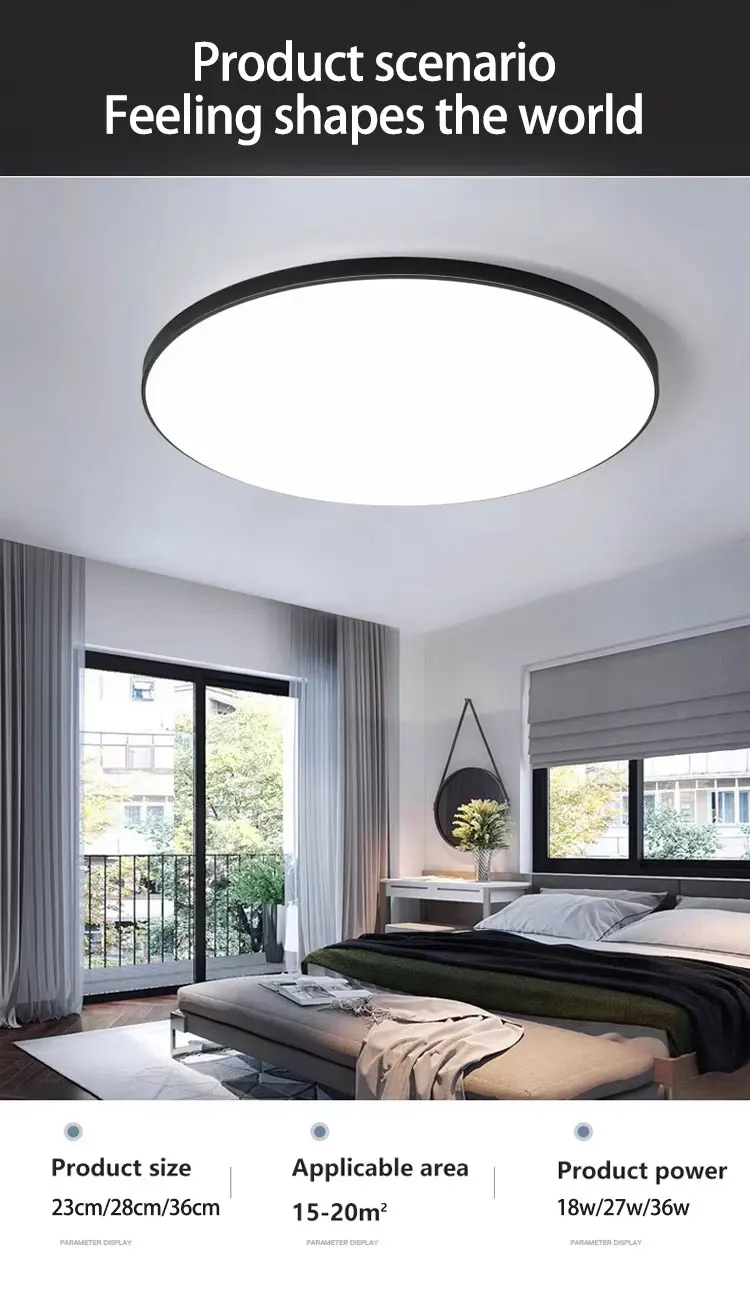 Ultra-Slim Waterproof LED Ceiling Light