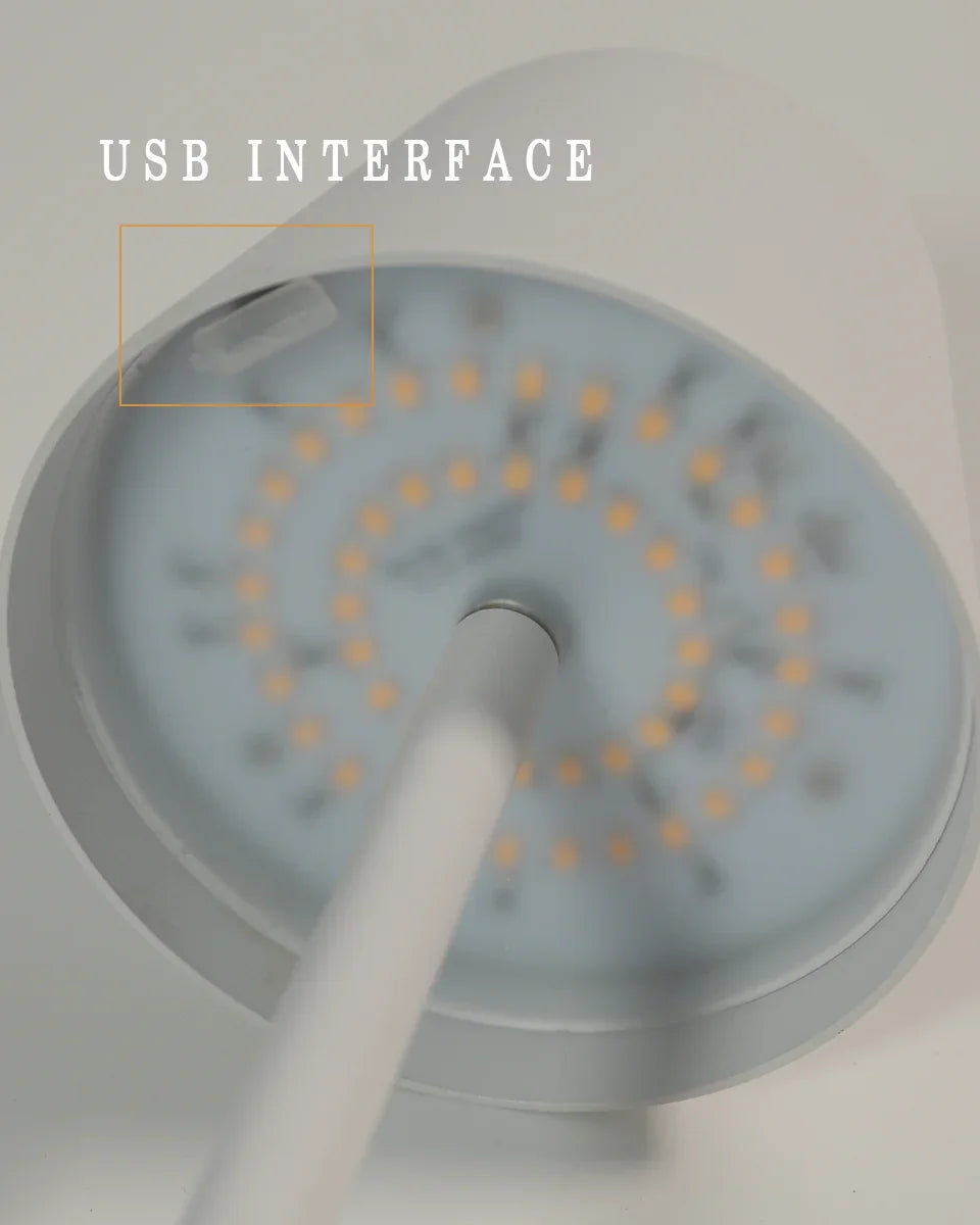 Portable Rechargeable Metal Table Lamp