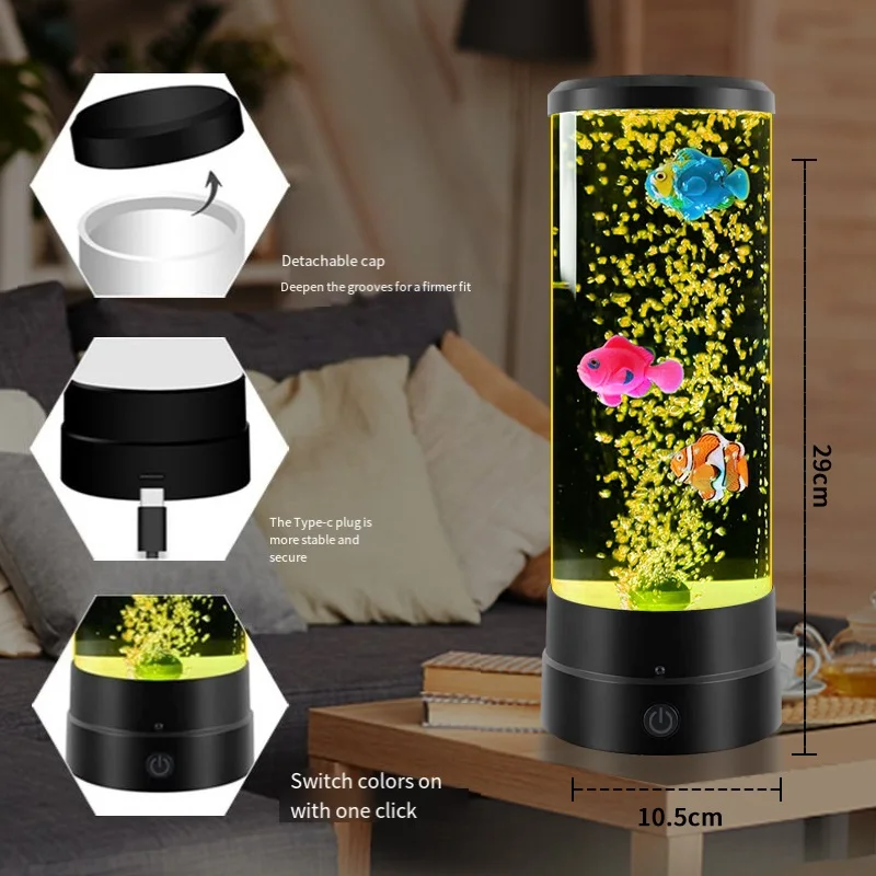 LED Jellyfish Aquarium Lamp