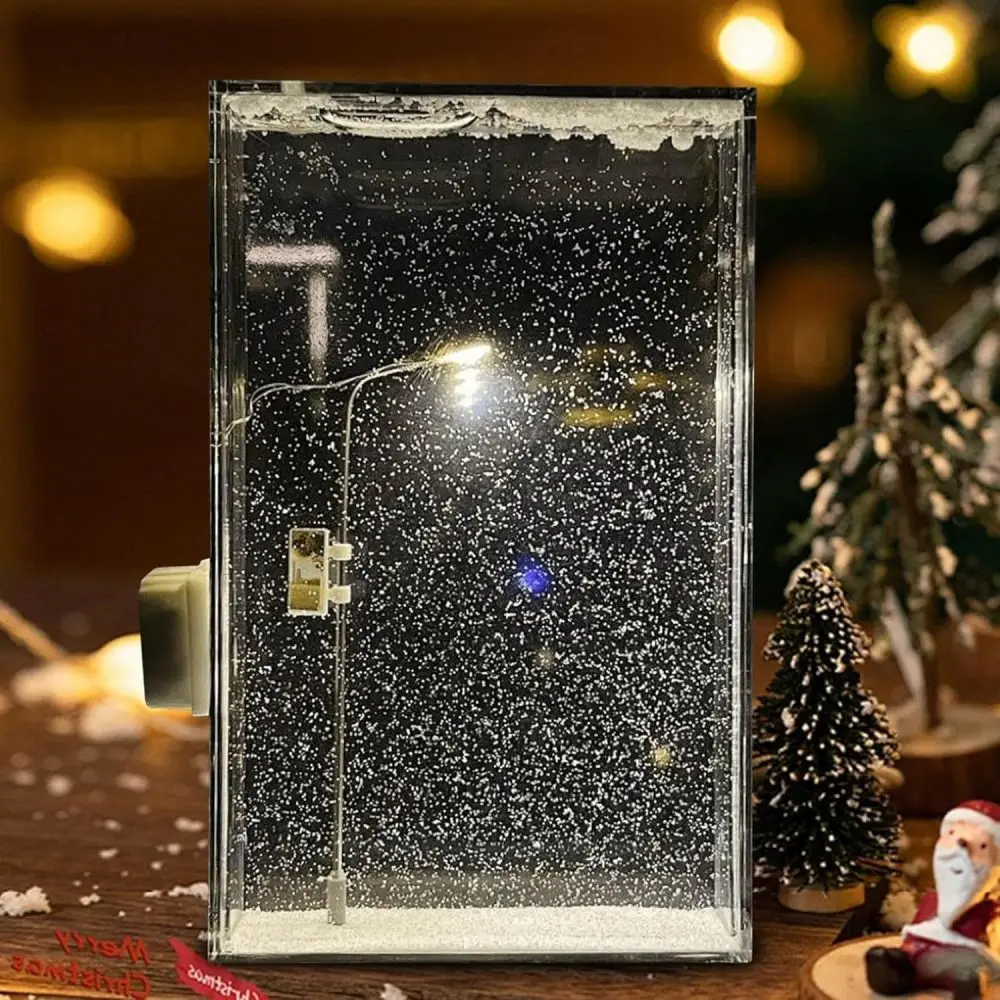 DIY Christmas Snow Scene Night Light