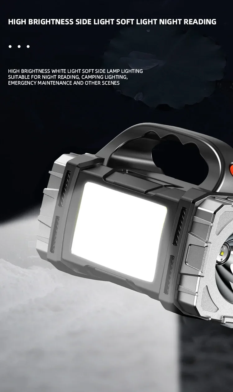 Solar Rechargeable LED Flashlight