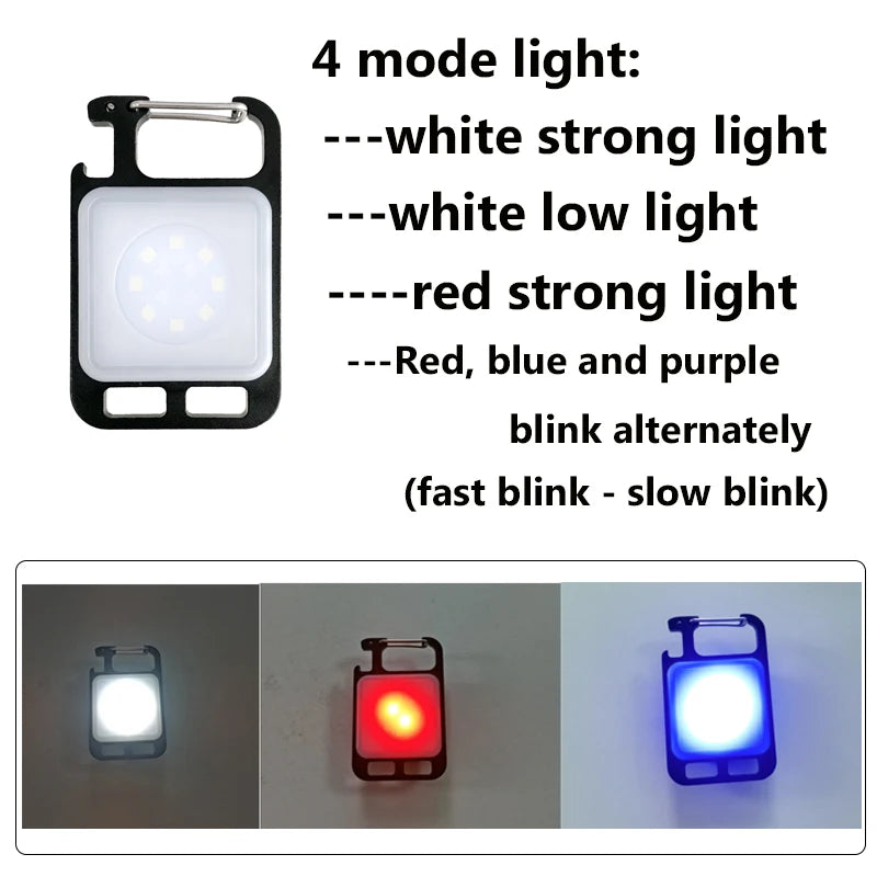 Electric Lighter & Flashlight Keychain Set