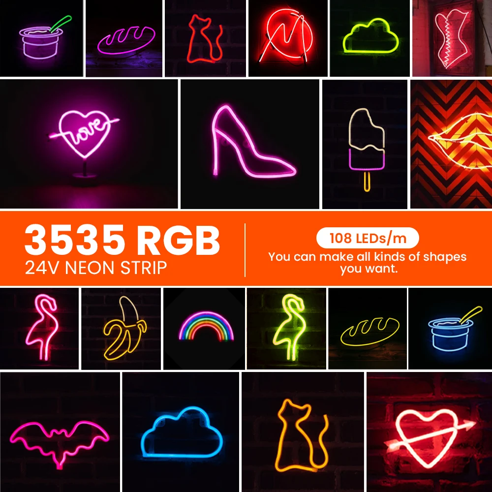 5m USB Neon LED Strip – 5V Plug-and-Play