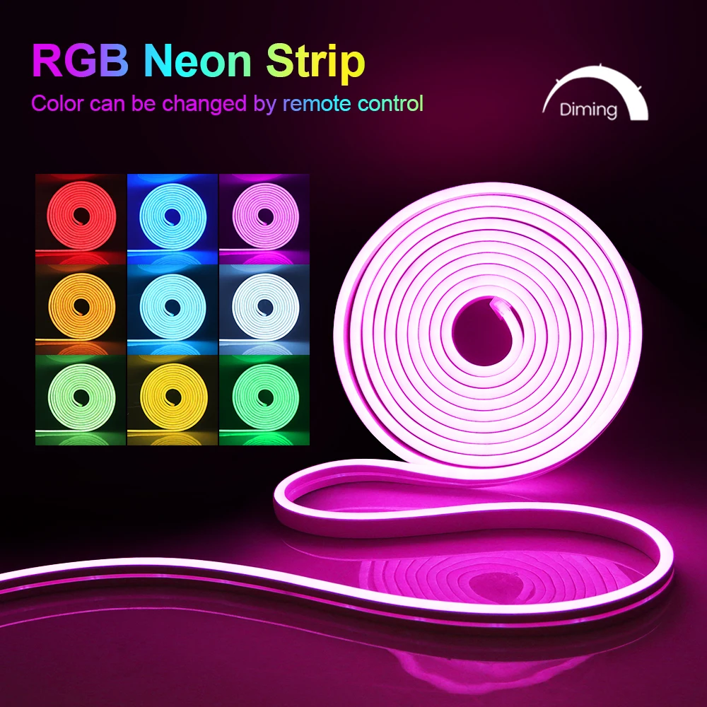 5m USB Neon LED Strip – 5V Plug-and-Play