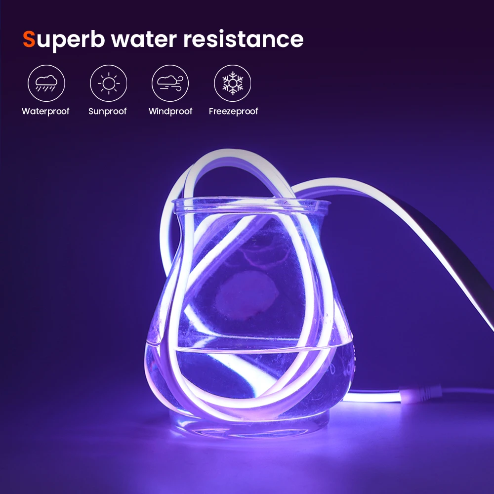 5m USB Neon LED Strip – 5V Plug-and-Play
