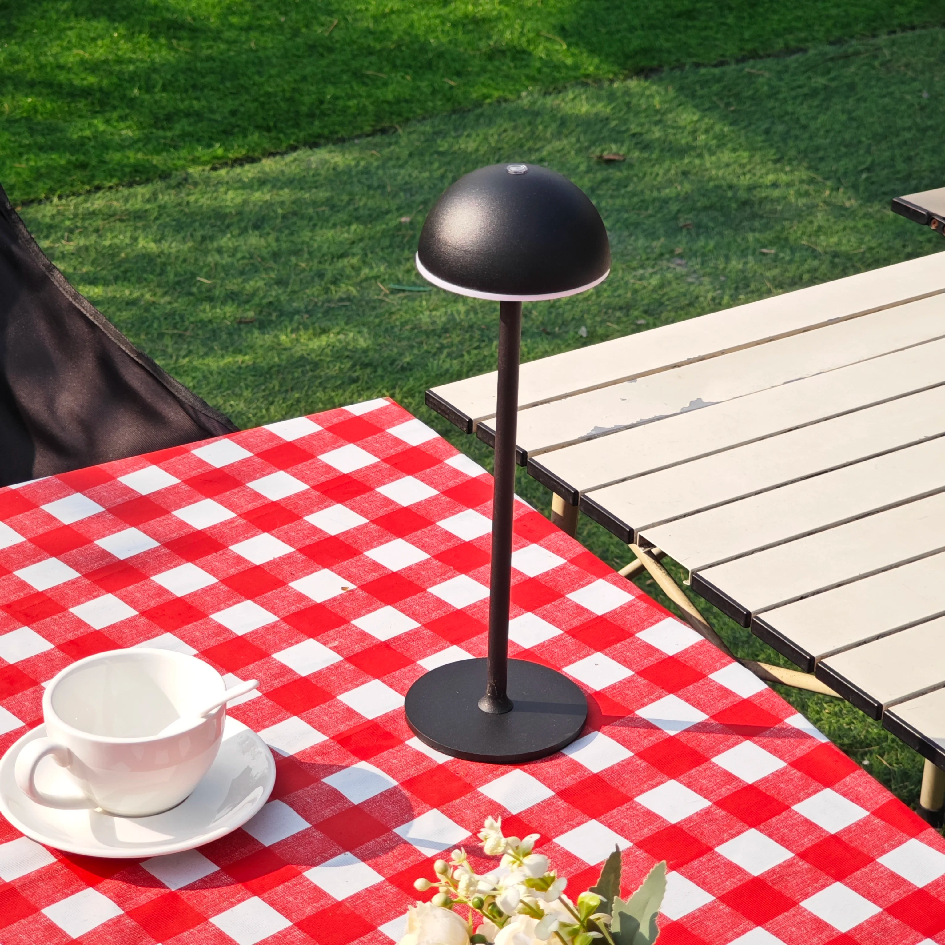 Aluminum Rechargeable Touch LED Table Lamp - Dimmable Restaurant Decor