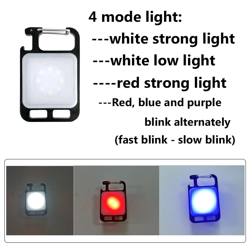 Electric Lighter & Flashlight Keychain Set