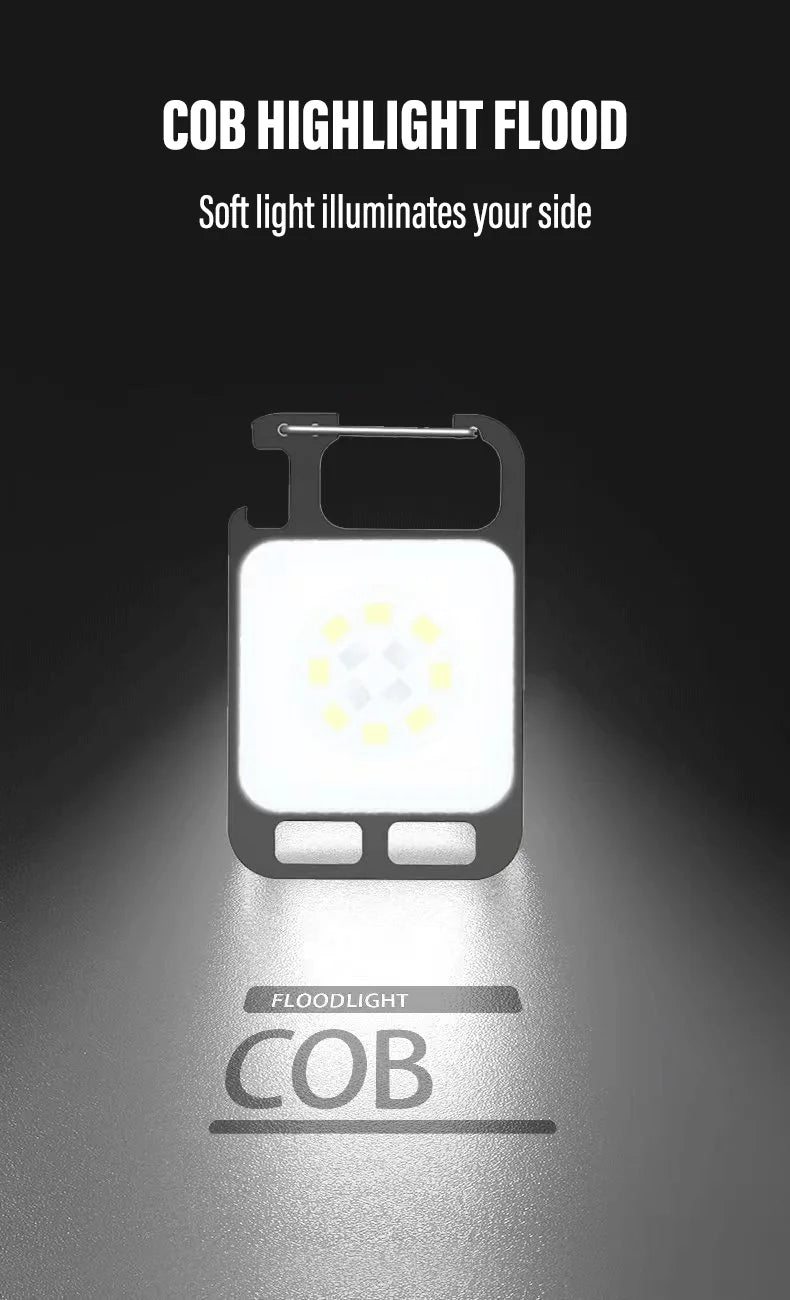 Electric Lighter & Flashlight Keychain Set